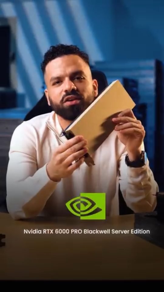 NVIDIA RTX PRO 6000 Blackwell GPU server reel